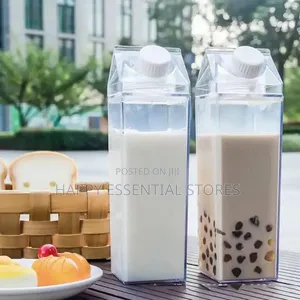Transparent Water Bottle Creative Milk Cardboard Bottles Mil