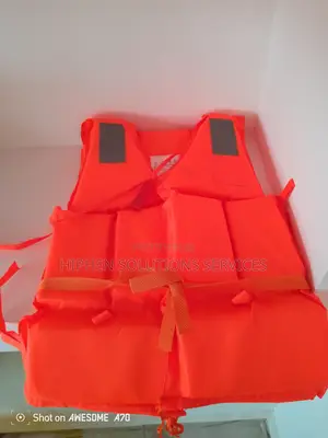 Orange Life Jacket, For Safety