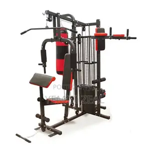 3 Station Multi-Gym With Punching Bag 70kg Weight Stack