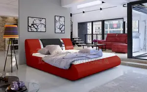 Bdf39 Flavio 6x6ft Upholstered Bed Frame, No Bed Sides