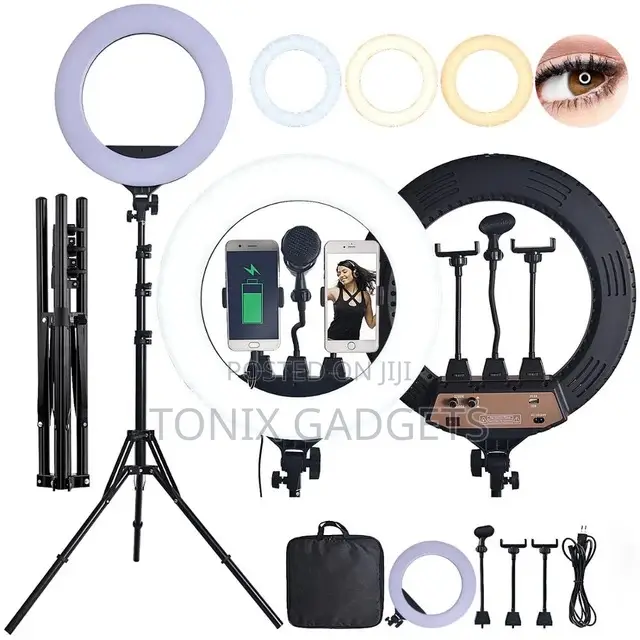 Rechargeable Led Selfie Ringlight + Tripod Stand- M45 18’’