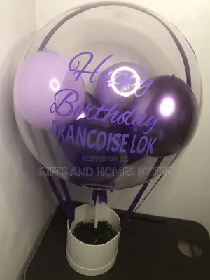 Purple Themed Empty Balloon Box
