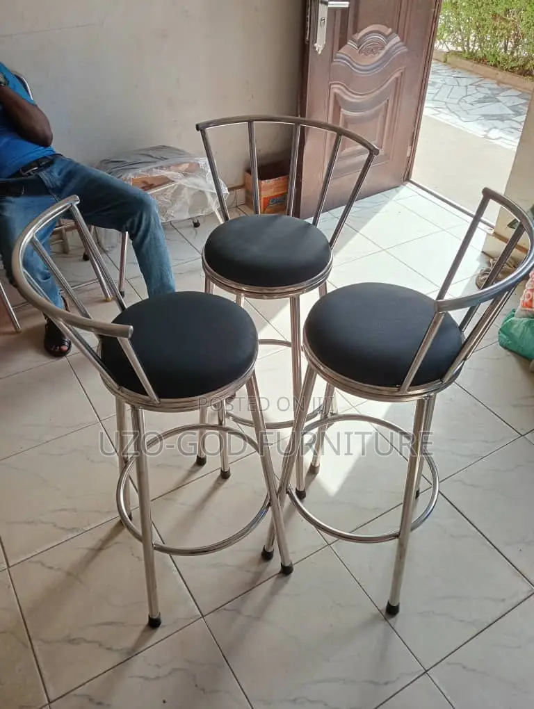 Long Bar Stool With Back Rest