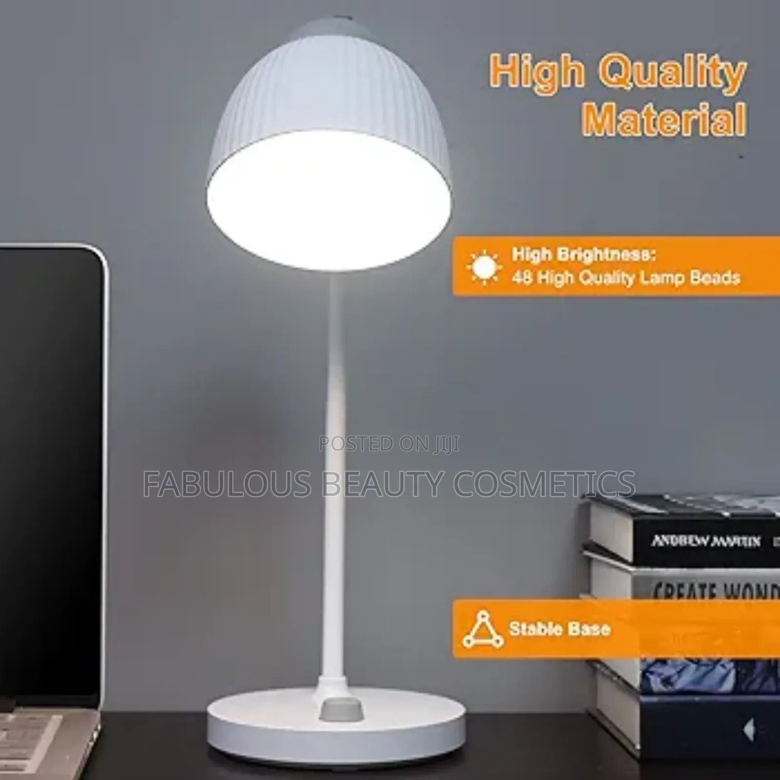 Minimalist LED Desk Lamp, Cordless/Rechargeable