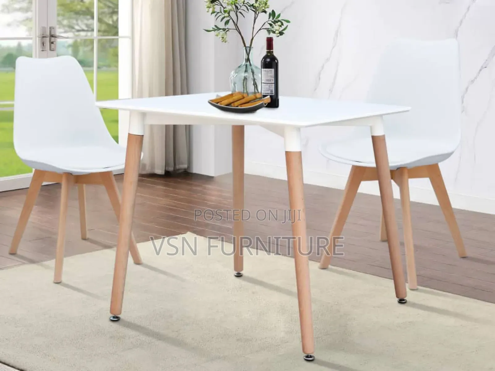 Dinning Table With Two Chairs Set