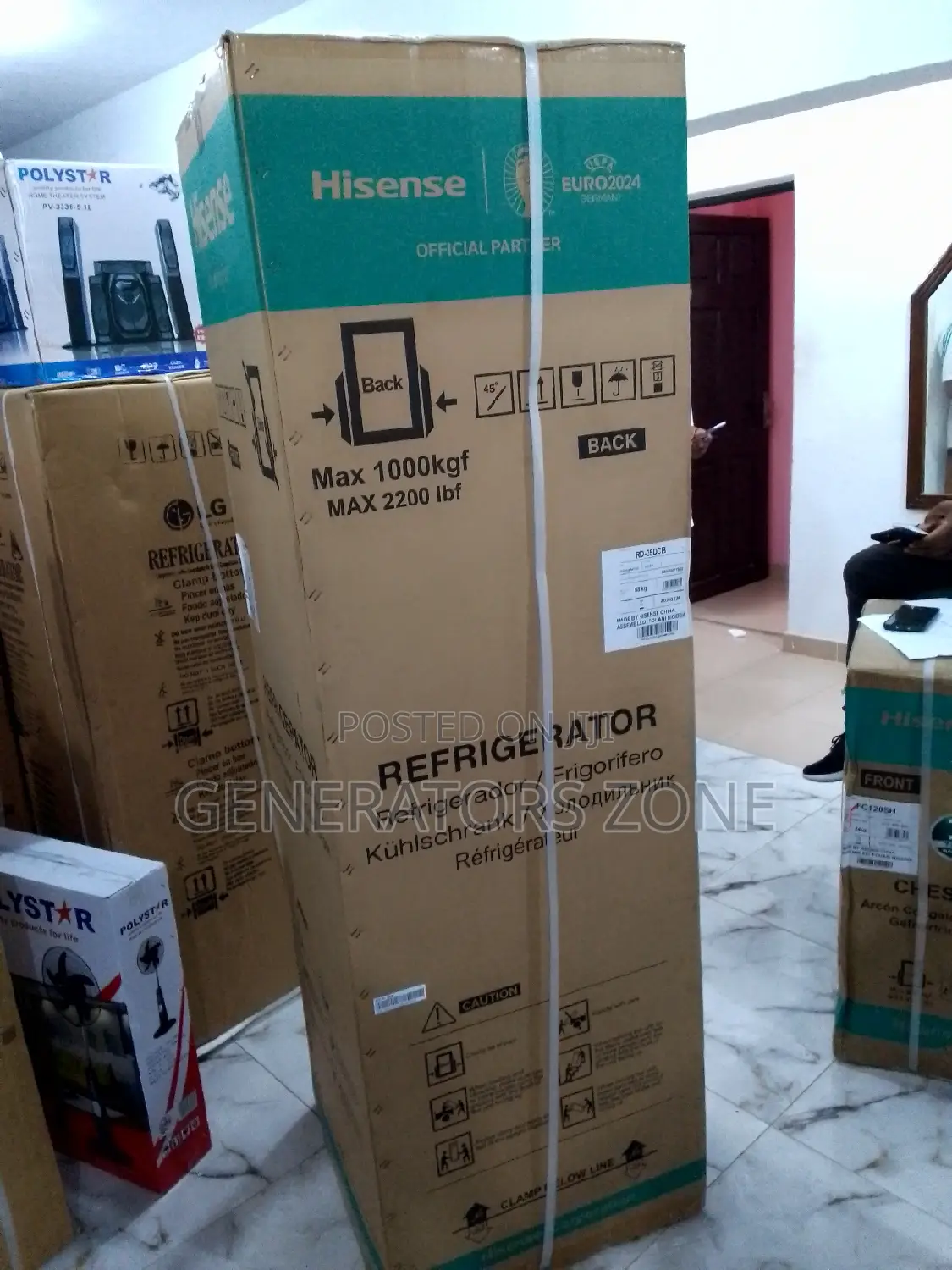 Rd-35dcb 264 With Dispenser Hisense Refrigerator