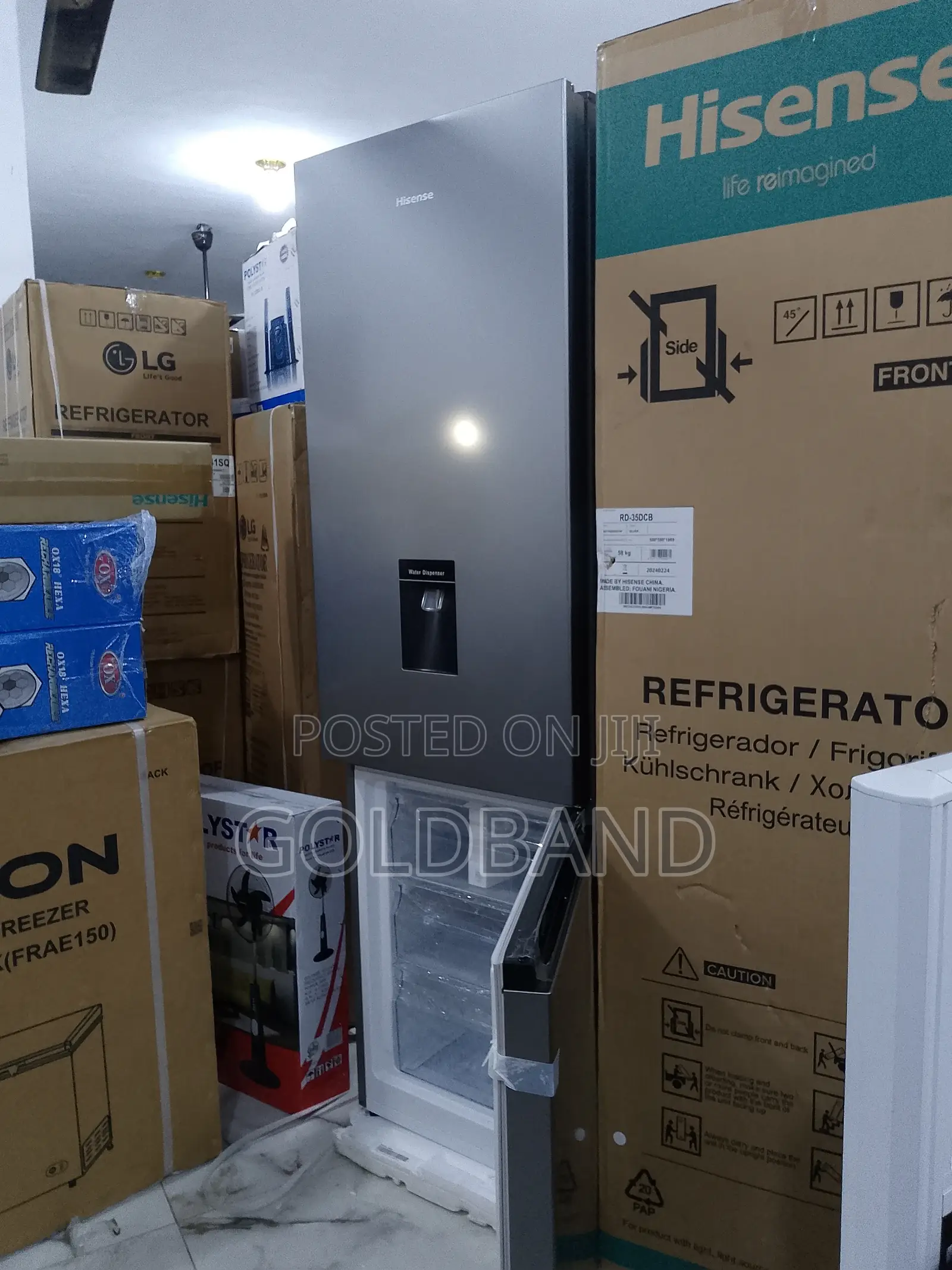 264L RD35DCB Hisense Refrigerator Double Door