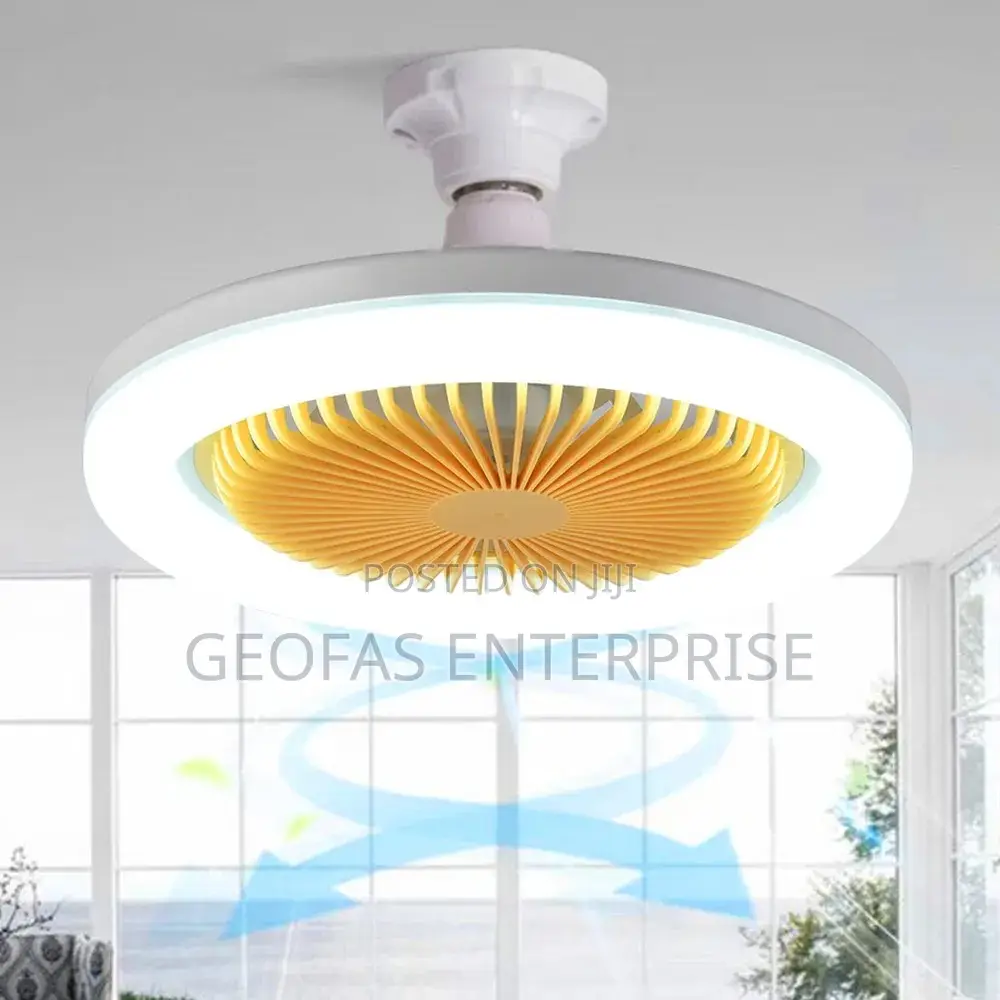 2 IN 1 Ceiling Fan With LED Light and Light Bulb
