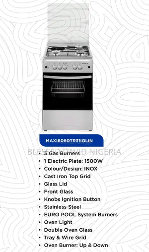 Maxi 50*50 (3+1) Burner Gas Cooker INOX