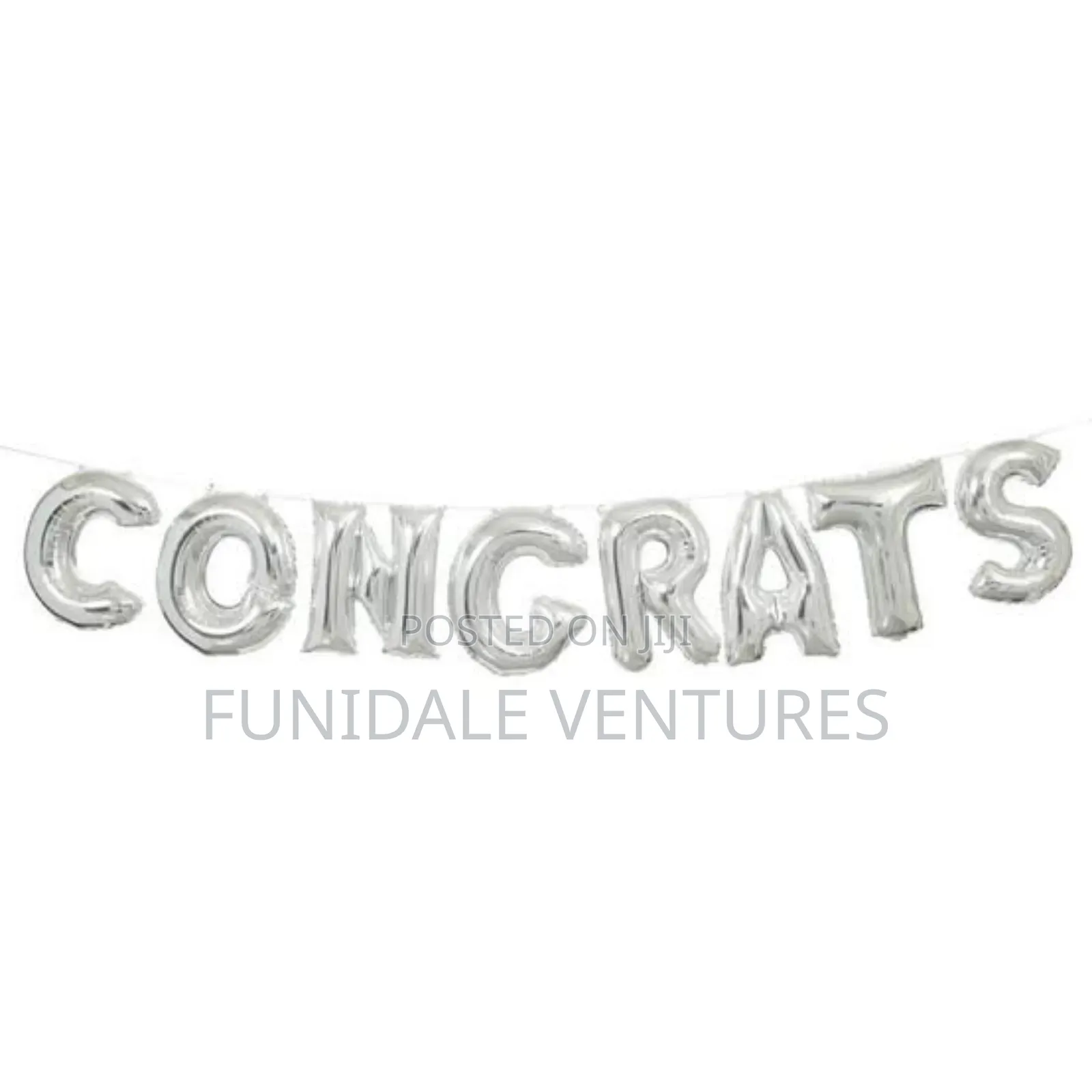 Silver CONGRATS Foil Balloon