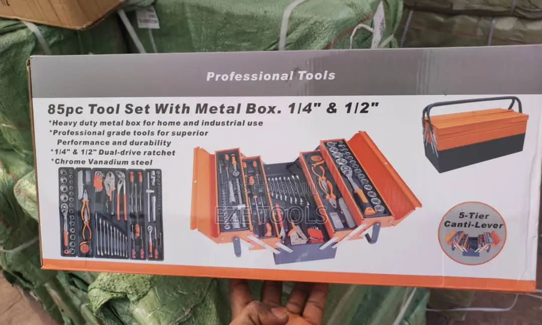 85pc of Tools Box With Metal Body