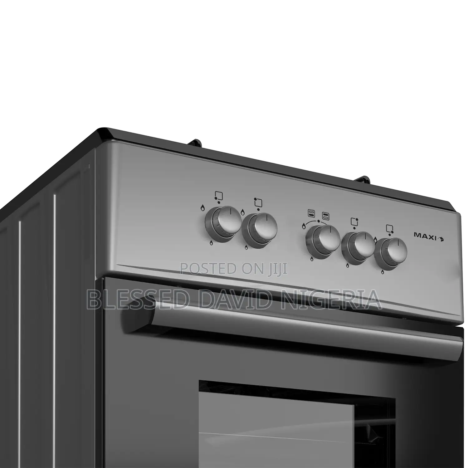 Maxi 60*60 4 Burner Gas Cooker Basic Black Gray