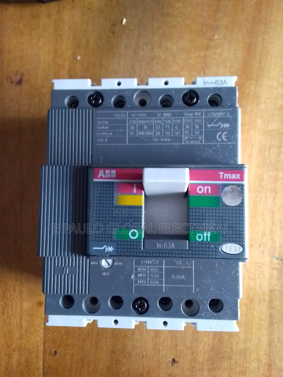 100amps 4pole Breaker McCb