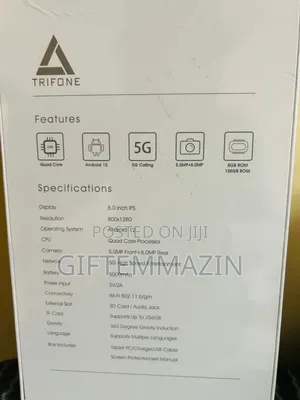 New Trifone X801 Max 128 GB Black