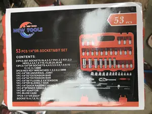53pcs 1/4” DR Socket and Bit Set