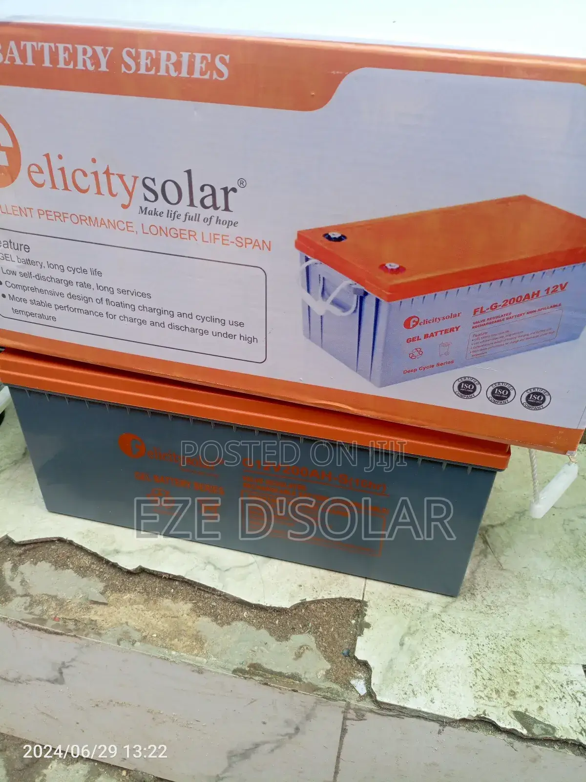 Felicity Solar Battery 200ah/12v