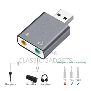 External USB Sound Card HIFI Magic Voice 7.1CH Microphone