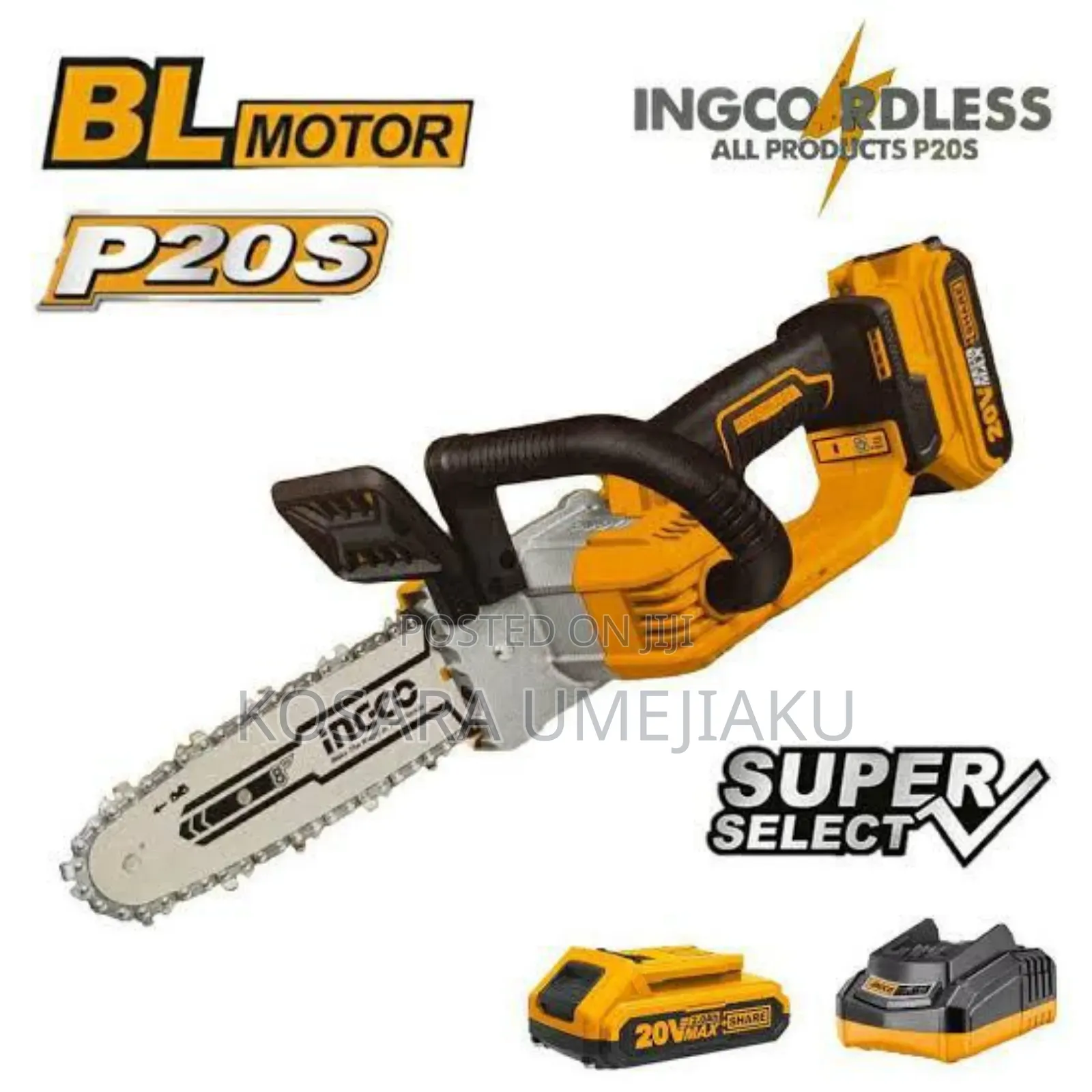 Ingco Cordless Chainsaw 8 Inches 20v