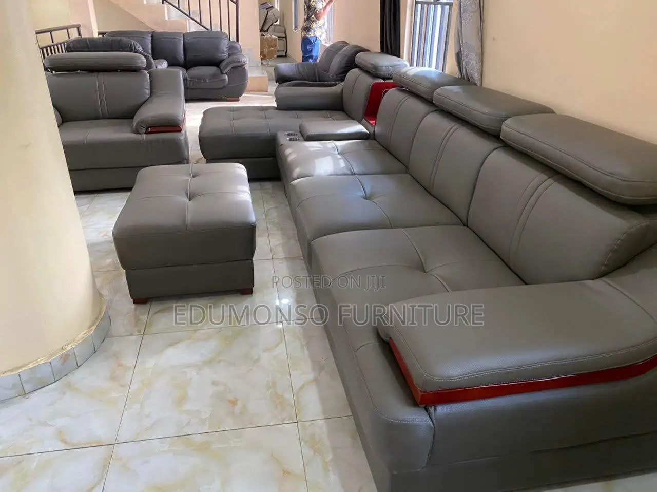 L Shaped Sofa Leather Chair