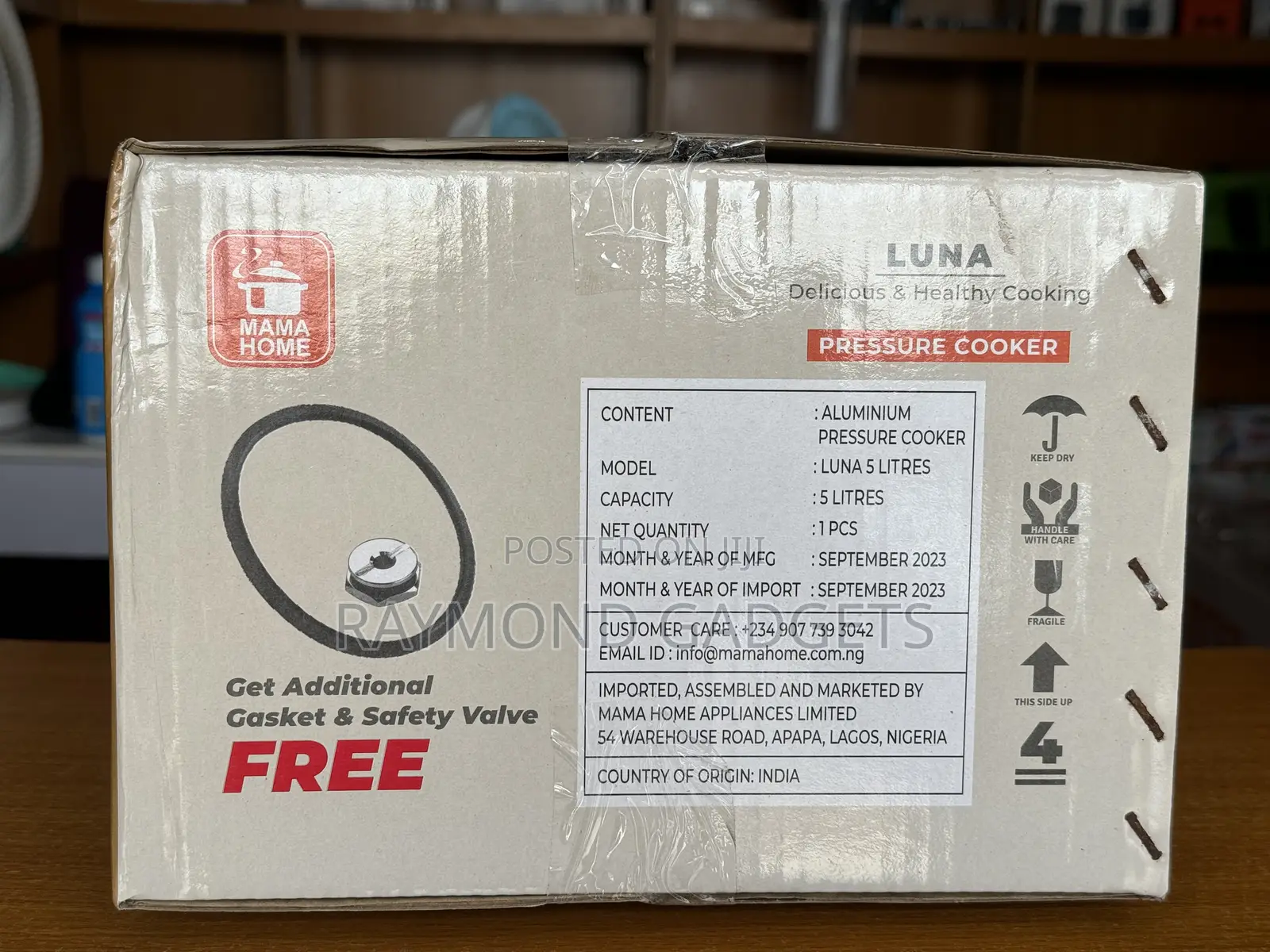Luna 5l Pressure Cooker Heat-Resistant Handles