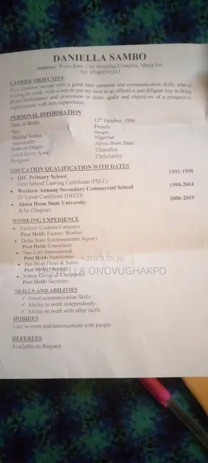 Advertising Marketing CV