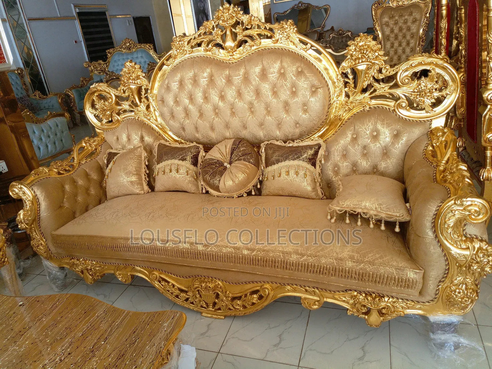 Italian Executive Superlative 8 Seaters Fabric Sofa 