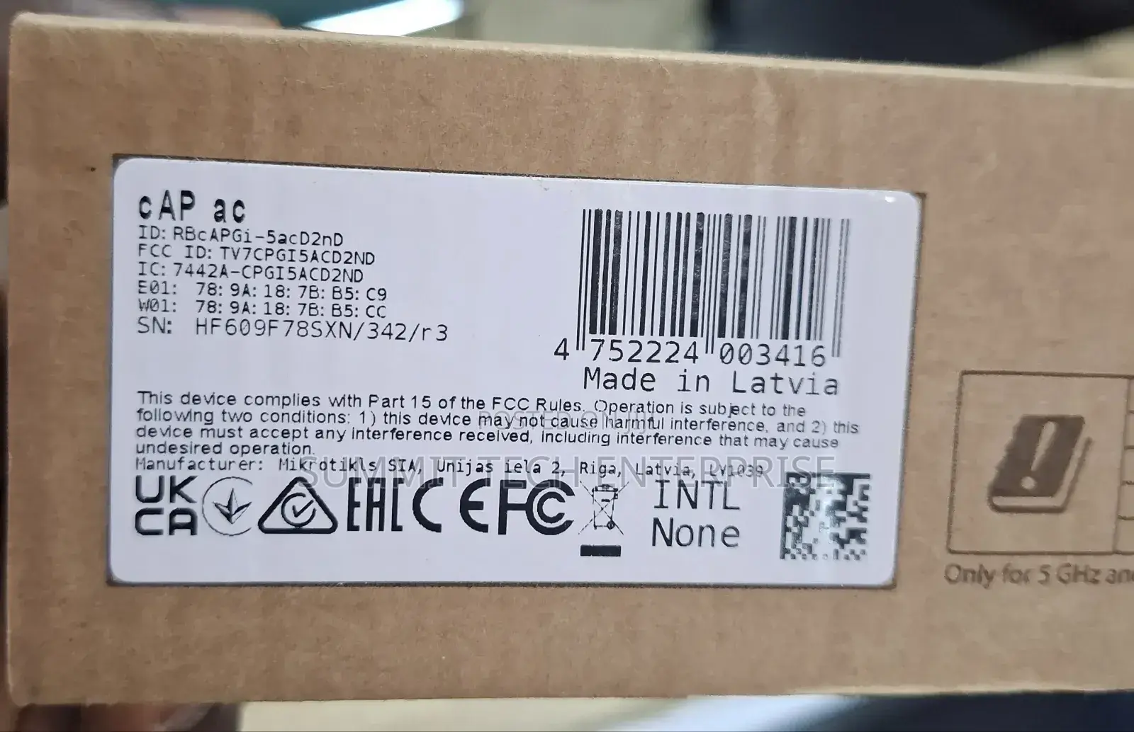 Mikrotik Cap Ac