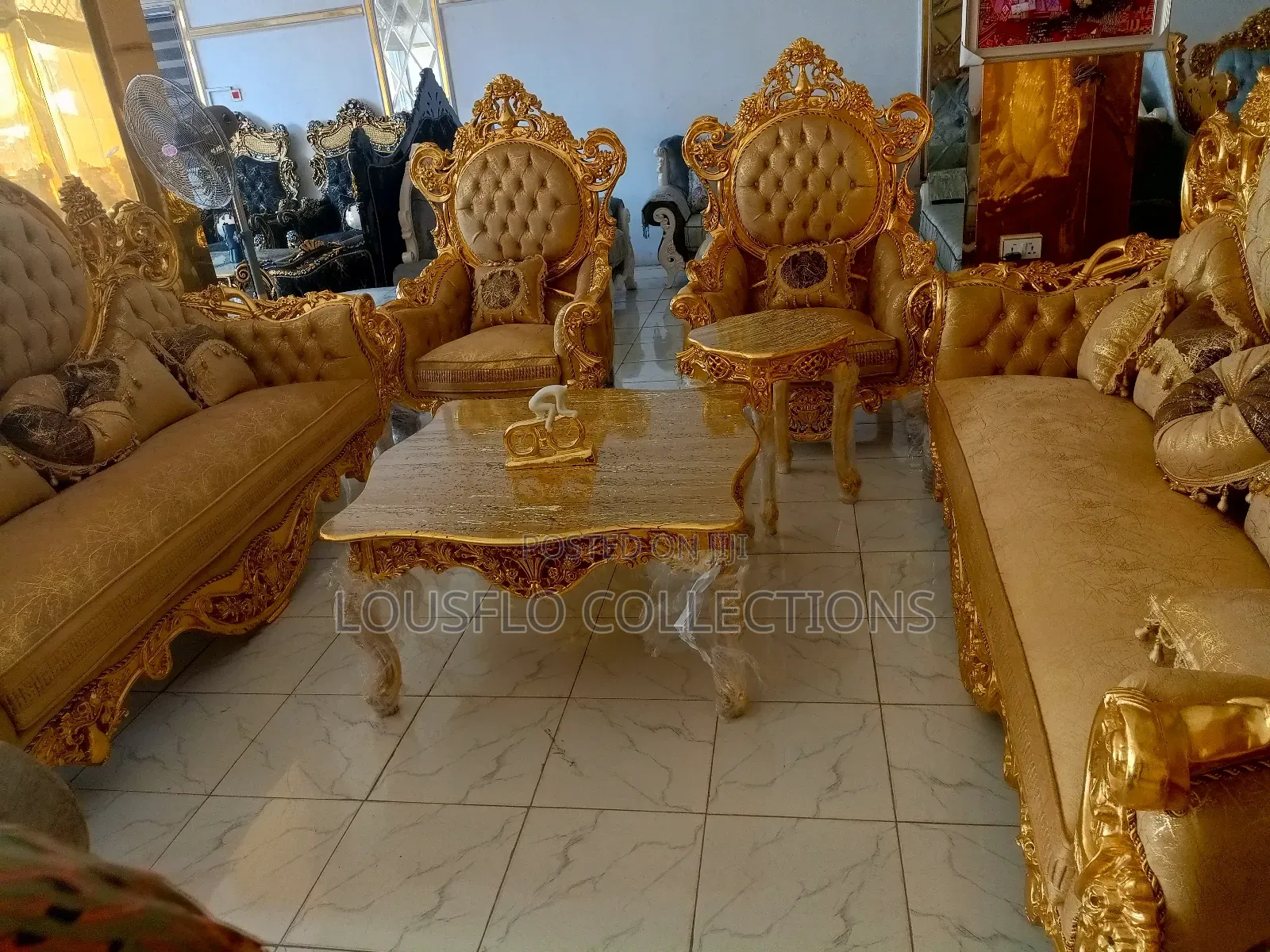 Italian Executive Superlative 8 Seaters Fabric Sofa 