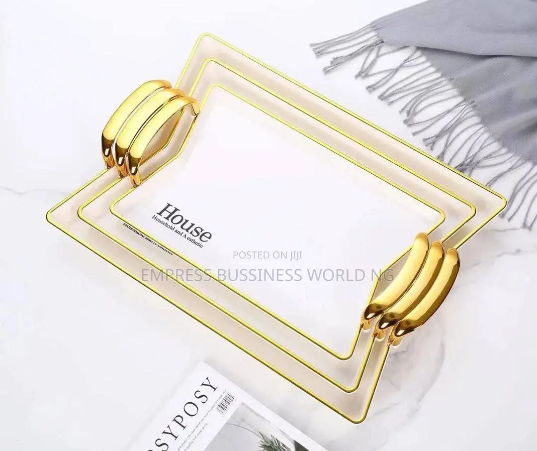 Elegant Acrylic Tray Set of 3