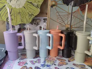 Plastic Mug With Straw