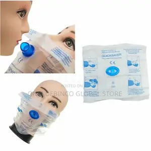 CPR Face Shield First Aid Mouth To Mouth Breathing Mask 5pc