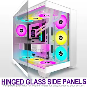 Gaming Computer Case With 6 PWM Argb Fans