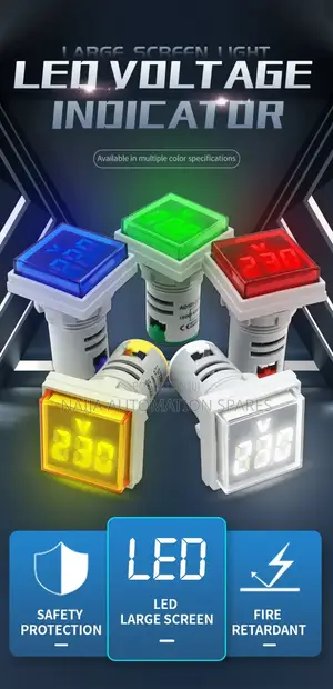 Square Digital Display AC Voltmeter