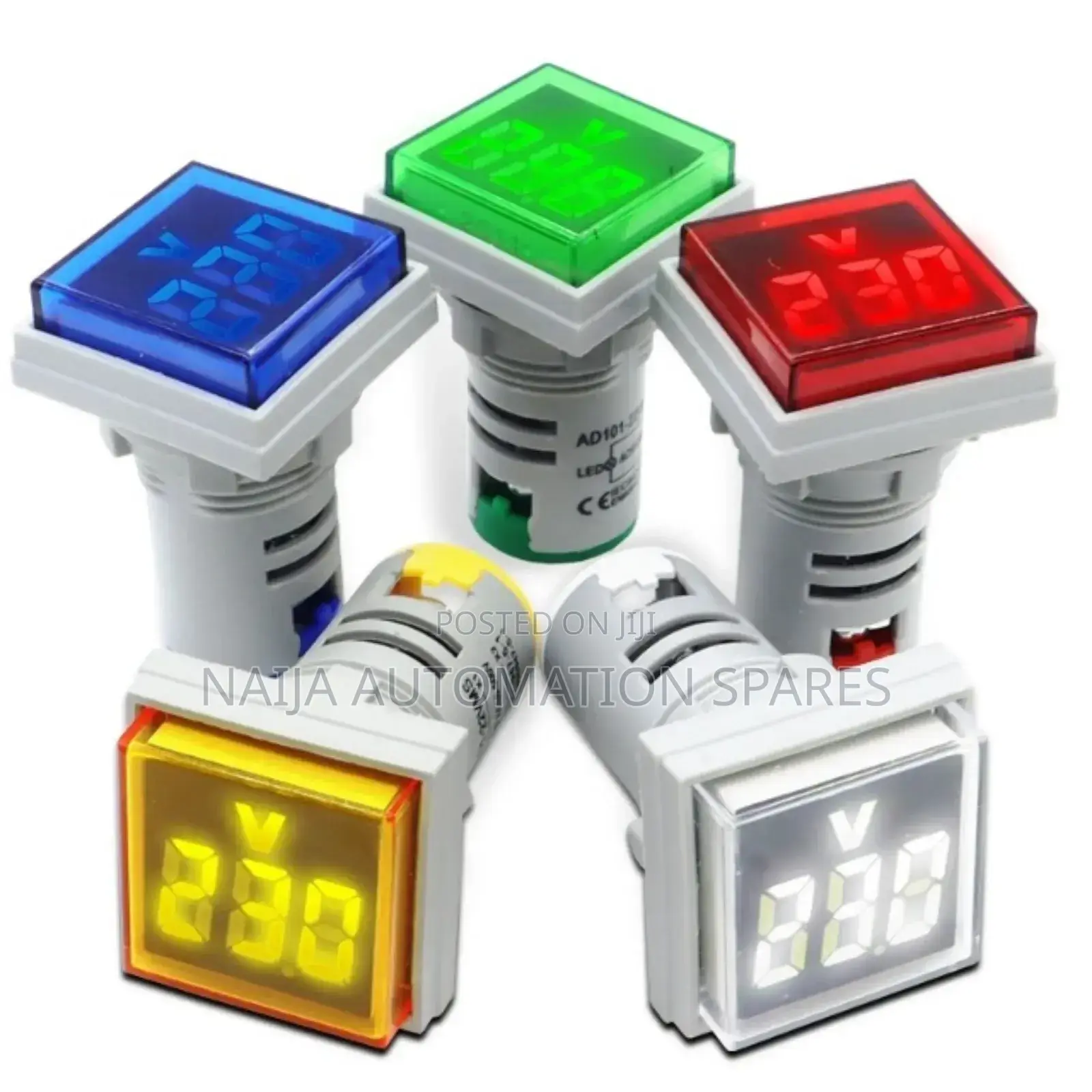 Square Digital Display AC Voltmeter