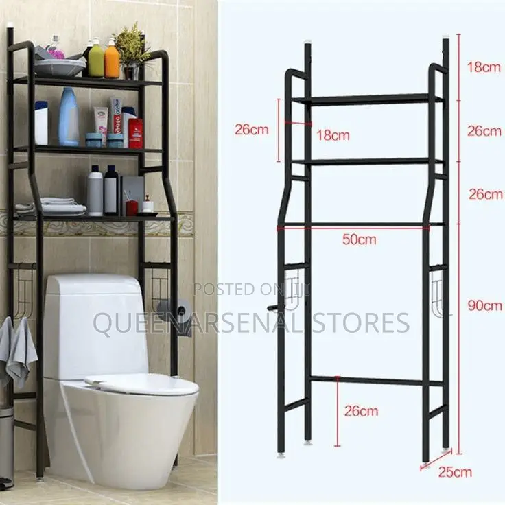 Toilet Rack Available in Black and White