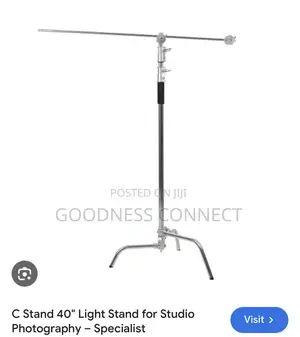 Stainless C Stand + Arm Boom