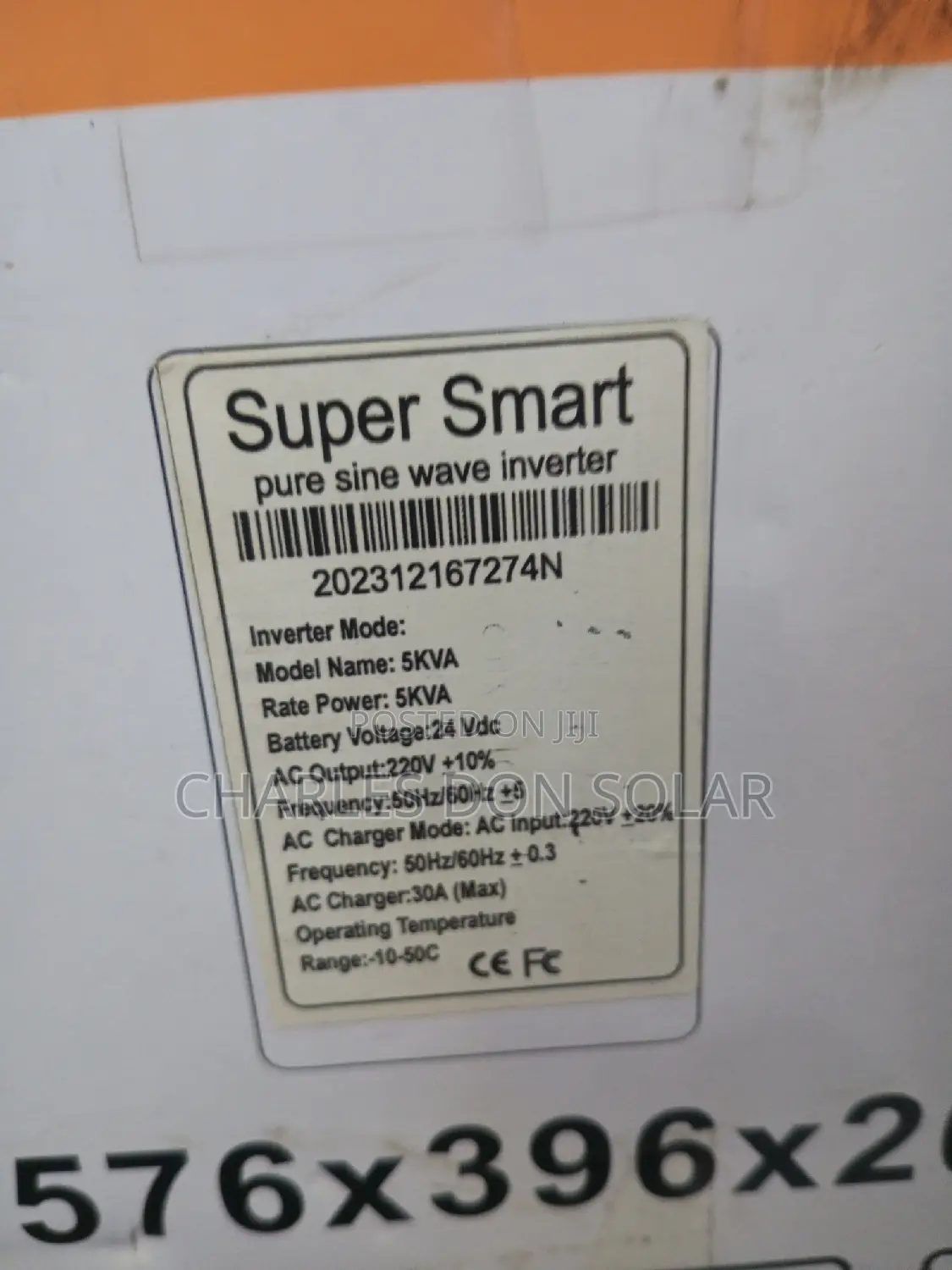 Super Smart Solar Inverter 5kva 24v