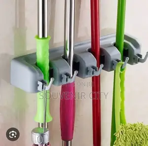 Multipurpose Wall Mounted Mop and Broom Holder