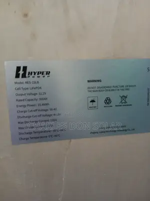 Hyper Lithium Ion Battery 15kwh 48v