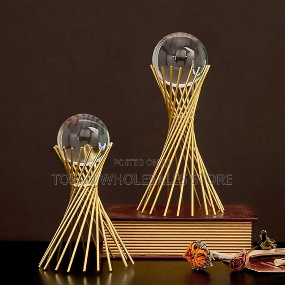 Golden Iron Crystal Stands