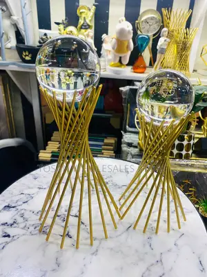 Golden Iron Crystal Stands