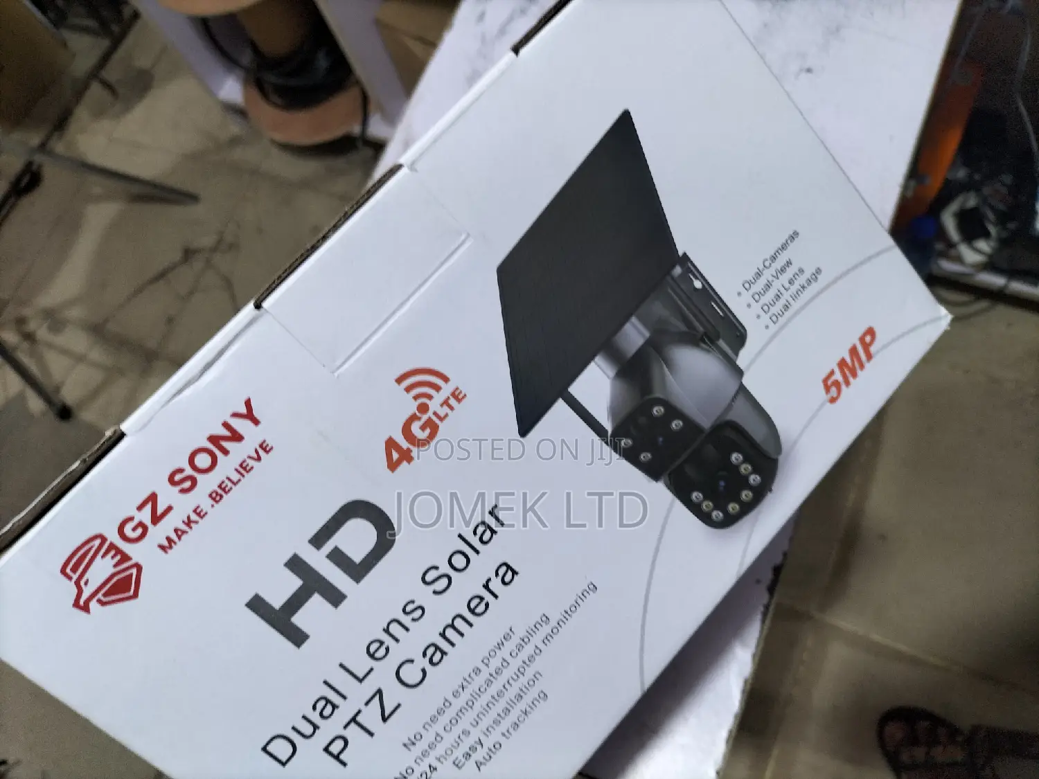 5mp Solar Powered 4g Dual Lens Rotational CCTV Camera