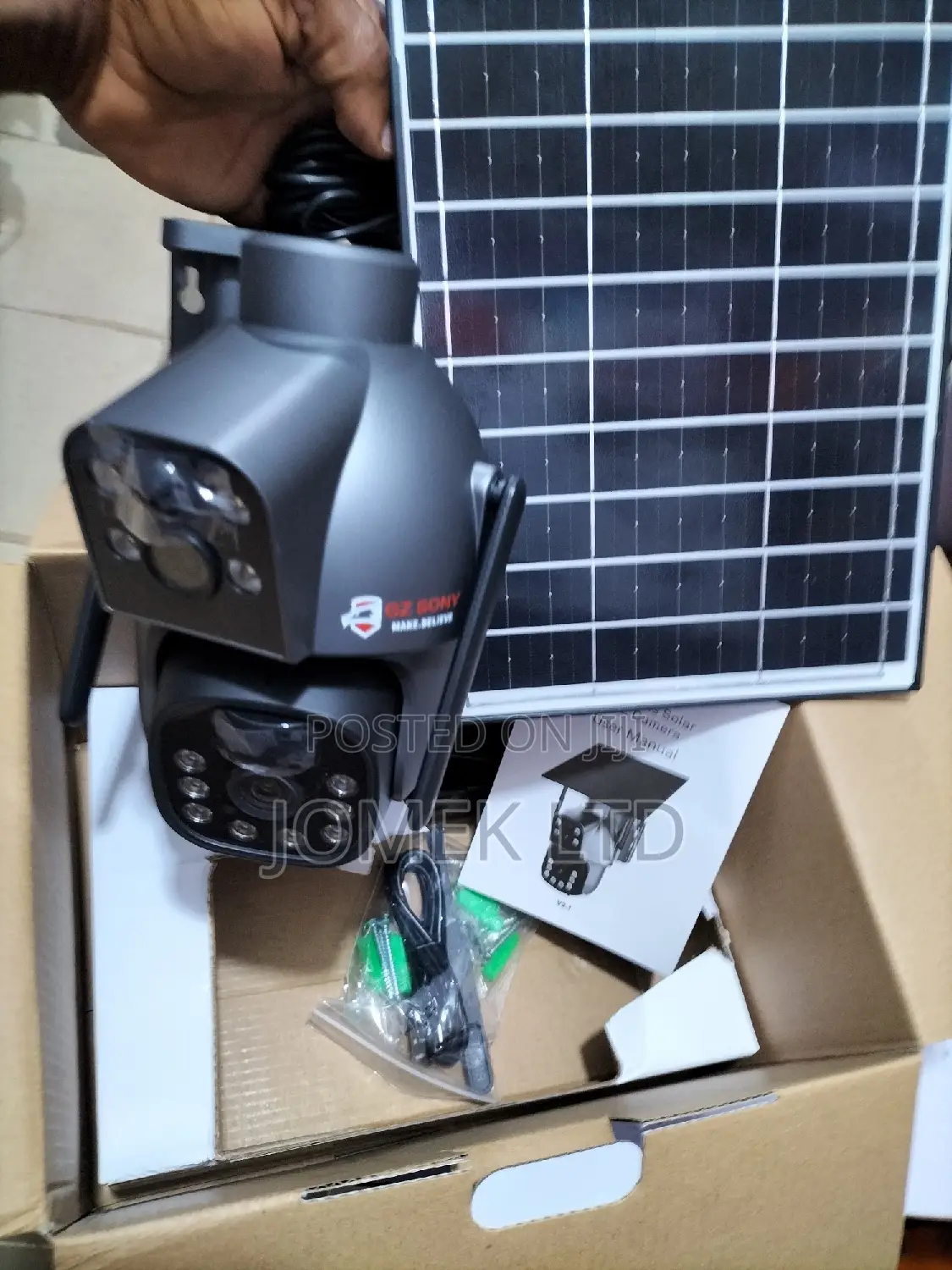 Solar PTZ Dual Lens 5mp 360 Camera