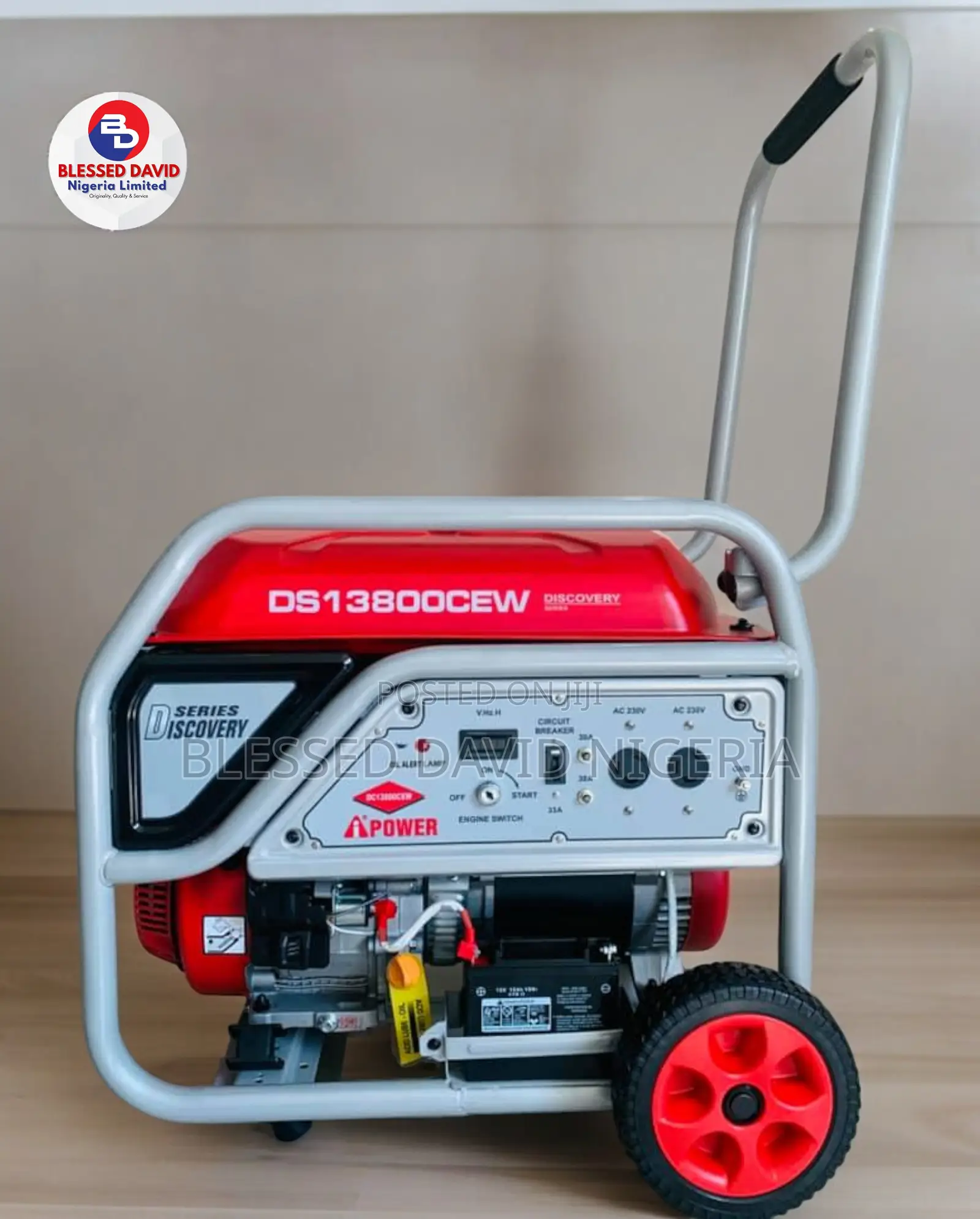 Ipower DS13800CEW, 9.0/9.4kva Key Starter Generator
