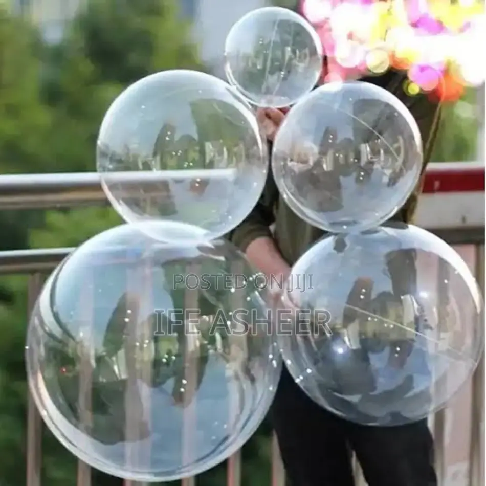 Transparent Balloon in Different Sizes - 5pcs