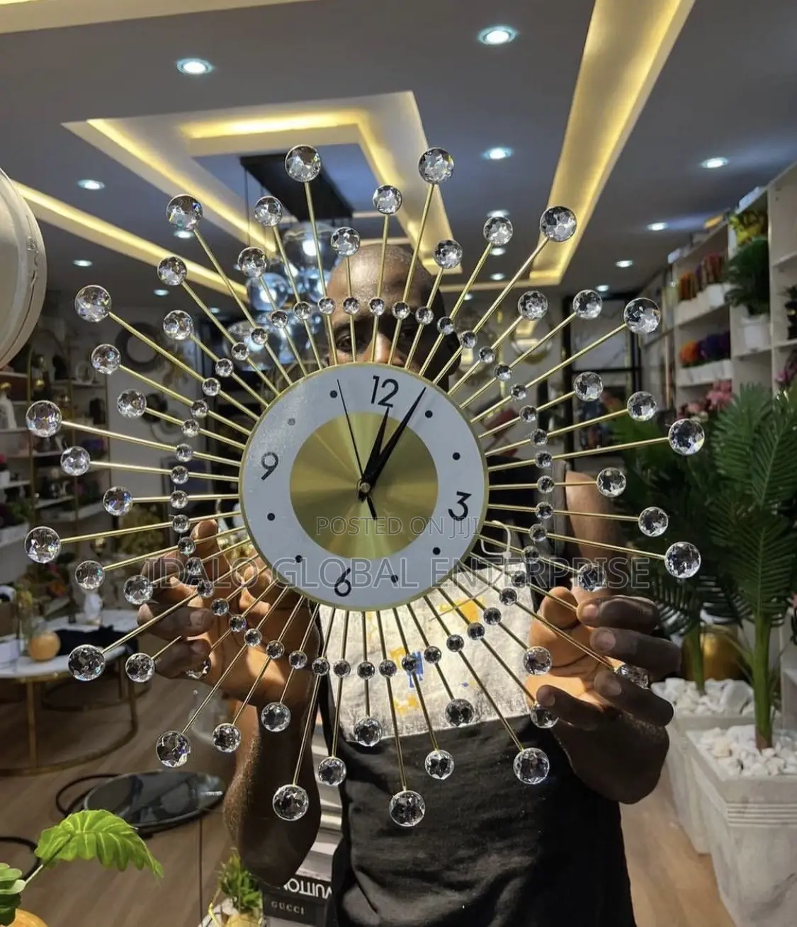Crystal Wall Clock