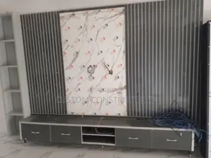 Elegant Tv Console With Lighting