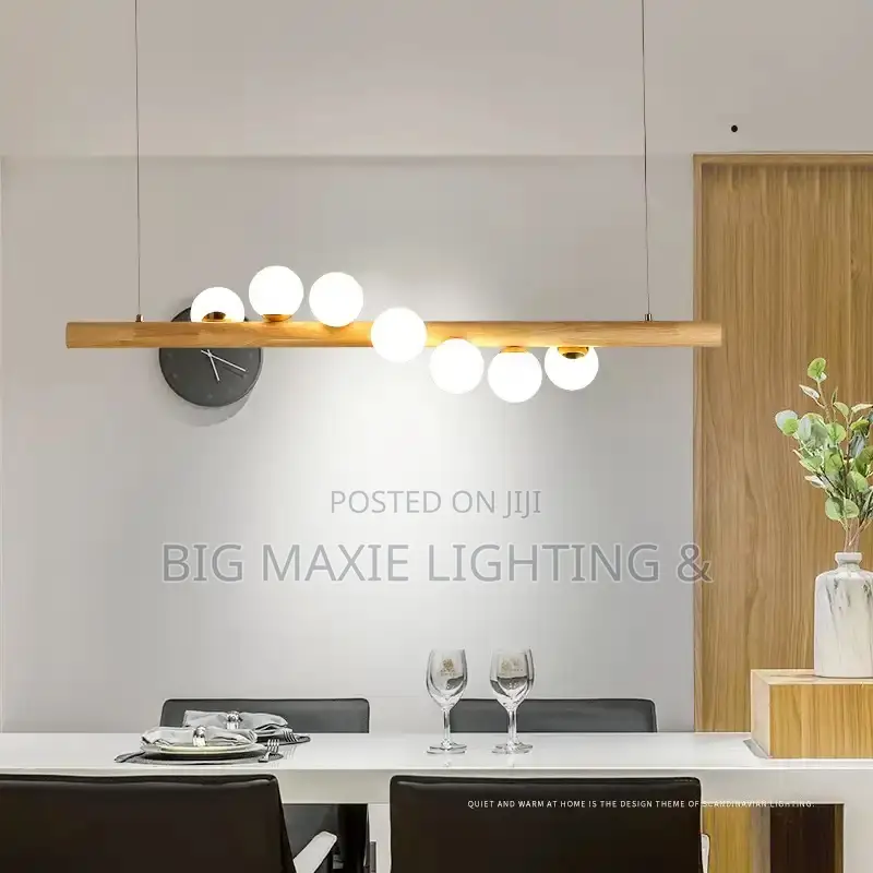 Solid Wood Magic Bean Pendant Lights