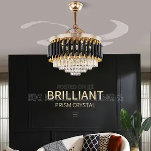 Modern Crystal Decorative Ceiling Fan