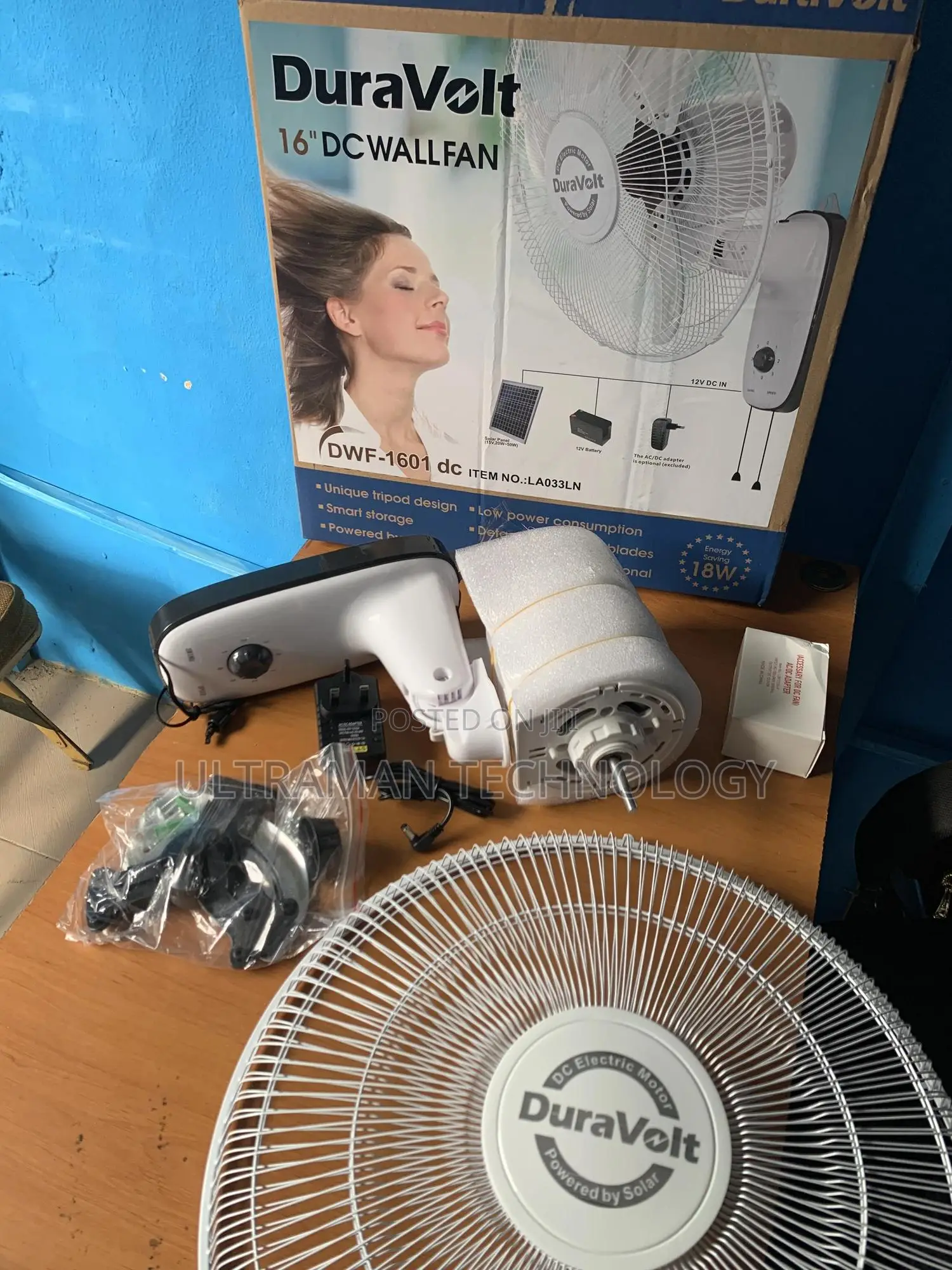Duravolt Dc Solar Fan (Ac Dc)